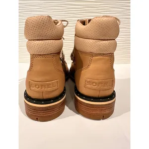 Sorel Lennox‎ Hiker Boots Womens 10 Tan Waterproof Leather NL3704-246 Excellent thumbnail 4