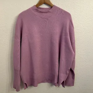 Shop‎ the Mint Mock Neck Oversized Sweater S Purple thumbnail 5