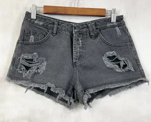 Sincerely Jules Denim Shorts Womens XSmall Distressed Grunge Street‎ Festival thumbnail 1