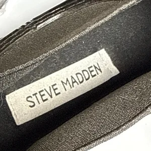 Steve Madden Nanna Women Black Elastic Platform Gloss Chelsie Rain Boots Size 10 thumbnail 5