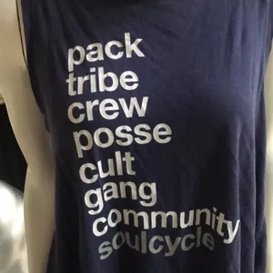 SoulCycle Pack Tribe Open Back Tank Blue Women's Size Small thumbnail 5