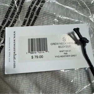 WeWoreWhat‎ Gray Long Sleeve Henley Bodysuits Size S thumbnail 6