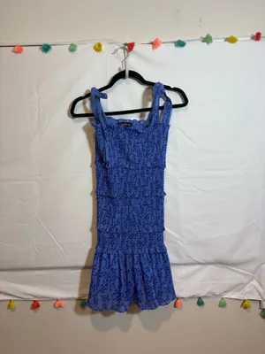 Tight blue amazon sundress thumbnail 2