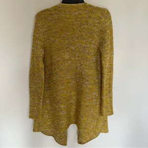 Women's Aerie Opens Front Waterfall Cardigan Size Medium Yellow, Tan‎ & White thumbnail 10
