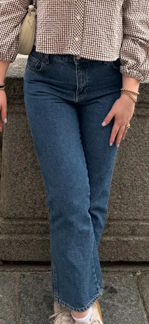 ZARA Jeans Mid-Rise Straight Leg Denim thumbnail 1