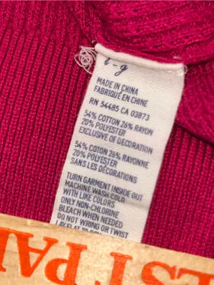 American Eagle dark pink waffle knit long sleeve stretchy top Y2K woman’s large thumbnail 7