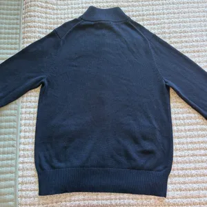 Banana republic navy blue quarter zip sweater thumbnail 4