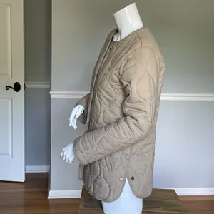Lucky Brand quilted beige jacket size S thumbnail 2