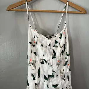 Banana Republic Long‎ Maxi Dress Women's Sz 8 White Floral Sleeveless MSRP $99 thumbnail 4