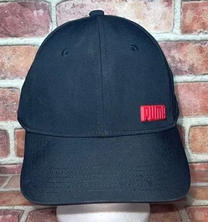Pre-Owned PUMA Black Stretch Fit Hat Cap Activewear Athleisure Sz L/XL PEHW1129 thumbnail 1