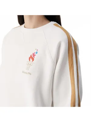 PacSun Olympics Atlanta Raglan Crew Neck Sweatshirt White NWT Small thumbnail 3