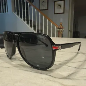 Carrera 1045/S 807IR Black Aviator Pilot Sunglasses 61mm w/ Case NWOT thumbnail 6