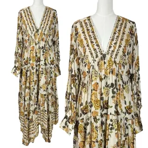 Free People Ethereal Dainty Row of Roses Floral Maxi Dress Size Small thumbnail 6