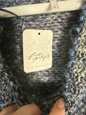 NWT Free People Cotton Candy Sweater Blue Medium thumbnail 6