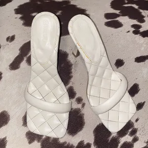 WILD DIVA LOUNGE Quilted Slide High Heel Sandal thumbnail 5