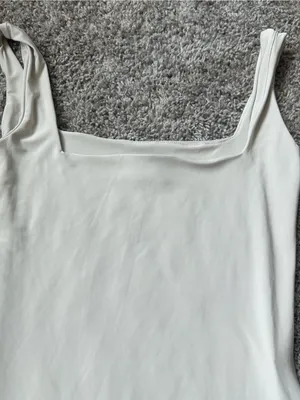 Sleeveless Stone Gray Bodycon Midi Dress White thumbnail 4