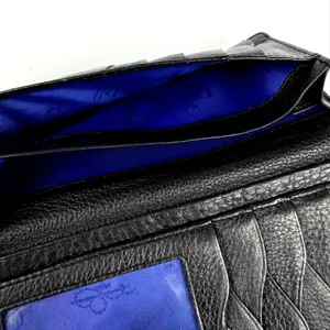 Cole Haan Wallet Womens One Size Black Leather Bifold Organizer Clutch thumbnail 5