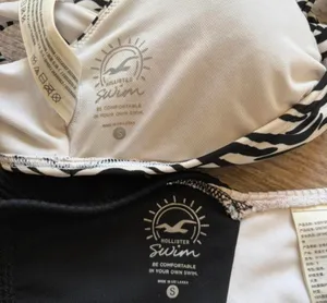 Hollister bikini set zebra top with black and white bottoms thumbnail 3