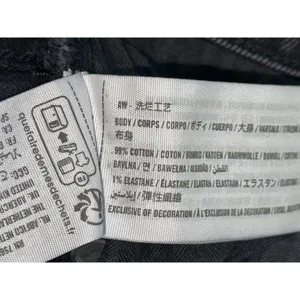 Abercrombie & Fitch 90s Relaxed Jean High Rise Black Straight Leg Jeans Sz 27 4 thumbnail 4