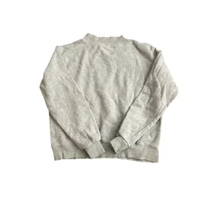 PARKE Mockneck Varsity Heritage Sweatshirt Gray Logo Pullover Size S/M thumbnail 6