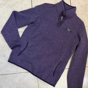L.L. Bean Women's Heathered Lavender V thumbnail 2