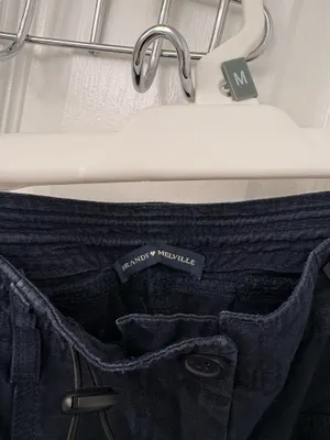 Brandy Melville Pants Cargo Navy Blue thumbnail 3