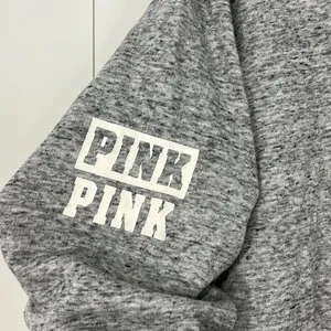 Victoria's Secret Pink Small Gray Quarter Zip Funnel Neck Sweatshirt w/Pocket thumbnail 6