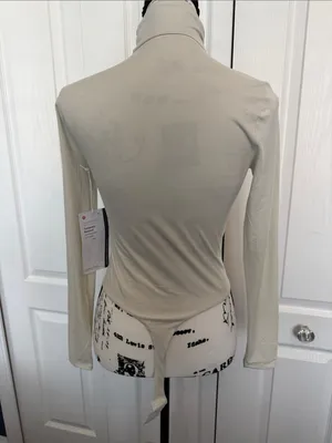 lululemon athletica Women’s Turtleneck Bodysuit in Bone thumbnail 4