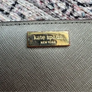 Kate Spade Newberry Lane Stacy Bifold Wallet Silver Gray Leather thumbnail 11