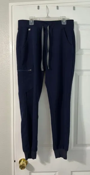 Navy Blue Zamora FIGS Jogger Scrub Pants thumbnail 1