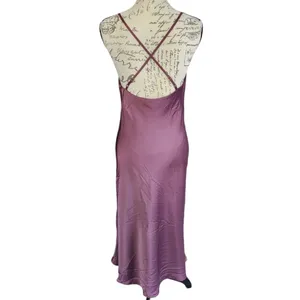 Show Me‎ Your Mumu NWOT Verona Cowl Dress Plum Satin Deluxe Size Small thumbnail 5