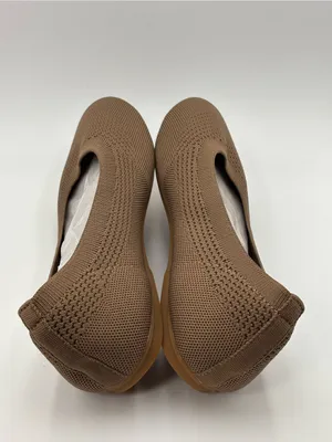 Comfort&soft‎ Knit Ballet Flat in Taupe Breathable Ballet Flats size 11 W thumbnail 5