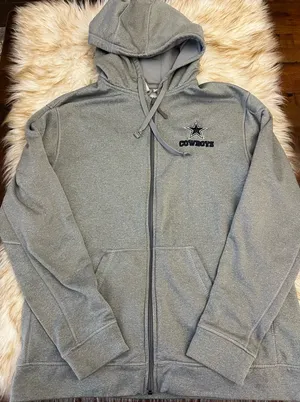 Nike NFL Team Apparel Dallas Cowboys Zip-Up Hoodie UniSex thumbnail 1