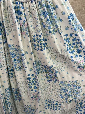 Floral Sleeveless Corset Front Tie Midi Dress Large thumbnail 11