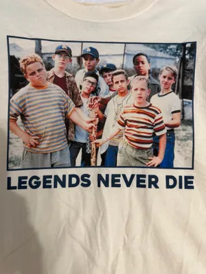 Comfort Colors Legends Never Die The Sandlot Movie Cast Graphic T Shirt thumbnail 2