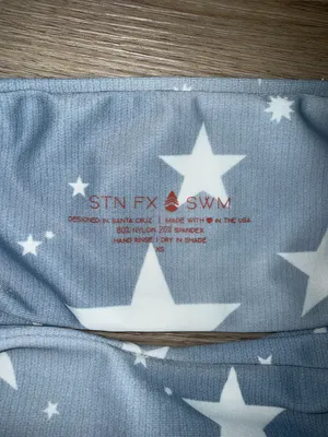Stone Fox Swim Wendy Top in Baby Blue Stars thumbnail 6
