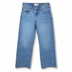 Hollister Y2K Low-Rise Super Baggy Floral Embroidered Medium Wash Jeans 30 Long thumbnail 5