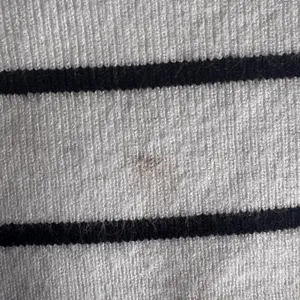 VICI Stripe Knit Sweater Short Cut Waist Length Top thumbnail 4