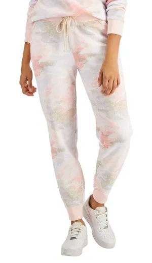 NWT Style & Co. Womens Printed Jogger Pants Pink Camo XL thumbnail 1