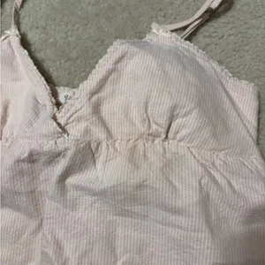 Brandy Melville Pink Stripe Babydoll Top thumbnail 2
