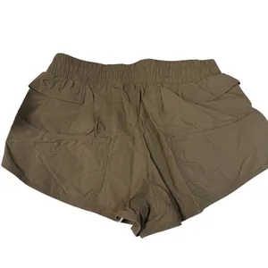 NWOT Free people Movement Utility Hiking Cargo Shorts Green Zipper Pocket Small thumbnail 2