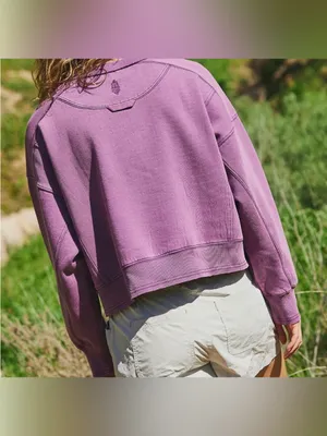 NWOT Free People FP Movement Intercept Pullover - Champion Purple - Small thumbnail 5