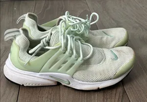 Nike Air White and Light Green Running Shoes thumbnail 1