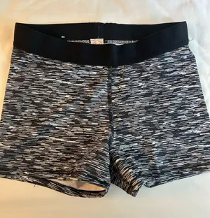 SO Black and White Spandex Shorts thumbnail 1