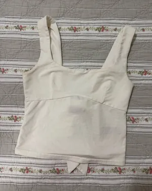 Edikted White Going Out Tank Bow Back thumbnail 1