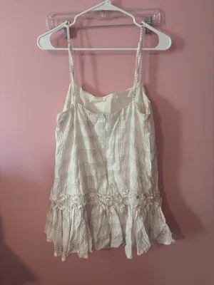 Striped dress White Size L thumbnail 3