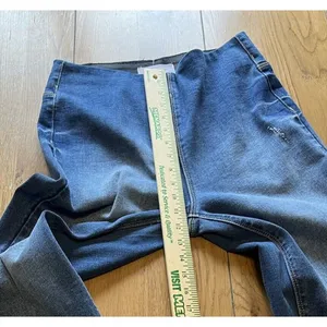 Risen Jeans Dark High Rise Straight Leg Size Medium Classic City Mom Casual‎ thumbnail 6