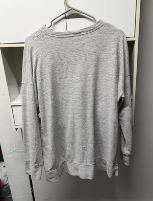 Aerie Crewneck Sweatshirt Grey Oversized thumbnail 1
