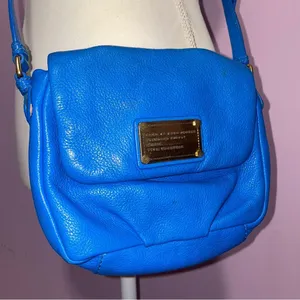 Marc by Marc Jacobs Blue Leather Classic Q Isabelle Crossbody Bag Small Purse thumbnail 1