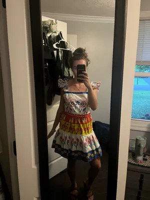 Sugarlips Olympia Floral Ruffle Tiered Mini Dress thumbnail 5